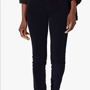 AG Stevie Slim Straight Leg - Black Velour - size 28 r